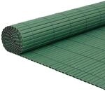vidaXL Gartenzaun Doppelseitig Gr&uuml;n 1,8x5 m PVC 42002624