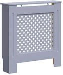 vidaXL MDF Heizk&ouml;rperverkleidung Grau 78 cm 325569