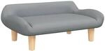 vidaXL Kindersofa Hellgrau 70x40x24 cm Stoff 3196344