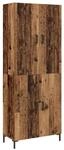 vidaXL Highboard Wandmontiert Altholz 69,5 x 34 x 180 cm Holzwerkstoff 3394539