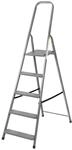 PROREGAL Metal Single Giraffe Einseitige-Metall-B&uuml;gelleiter 6 Stufen 197 cm...