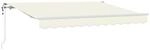 vidaXL Einziehbare Markise Creme 250 x 200 cm Stoff 3329359