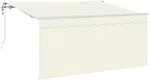 vidaXL Einziehbare Markise Creme 300 x 200 cm Polyester und Aluminium 3329497