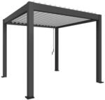 Biohort Pergola 3 m x 3 m Dunkelgrau-Metallic/Wei&szlig;