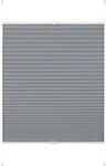 Gardinia Easy Fix Plissee Greta Verspannt Rauchblau 70 cm x 130 cm