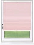Deco-Raum Plissee Basic ohne Bohren 50x150cm Rosa Blickdicht Klemmfix