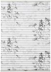 Gardinia Plissee Bella Bl&auml;tter 100 cm x 130 cm Wei&szlig;