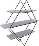 MCW Wandregal A80 60x55x12cm Grau-Blau