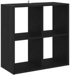 vidaXL B&uuml;cherregal Schwarze Eiche 68,5 x 32 x 68,5 cm Holzwerkstoff 868060