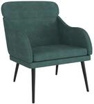 vidaXL Sessel Dunkelgr&uuml;n 63x76x80 cm Samt Modell 1