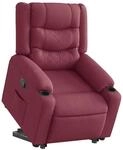 vidaXL Relaxsessel mit Aufstehhilfe Weinrot Stoff 3310261