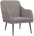 vidaXL Sessel Taupe 63x76x80 cm Stoff 351479