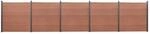 vidaXL Zaunelement-Set Braun 872x186 cm WPC 3211834