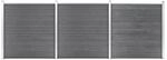 vidaXL Gartenzaun WPC 526x186 cm Grau 3053226