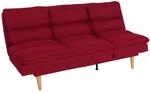 MCW Schlafsofa M79 Stoff/Textil Bordeaux