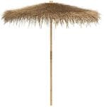 vidaXL Tiki-Schirm mit Bananenblatt-Dach 240 cm Bambus 4108224