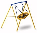Zero Gravity Gartenschaukel UFO mit Stabilem und Korrosionsbest&auml;ndigem Metallrahmen