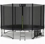 Juskys Trampolin JumpMaster XL in Schwarz/Anthrazit