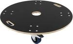 ECD Germany Transportroller Rund 77x14,5 cm Rollbrett mit Siebdruckplatte 800kg