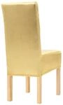 vidaXL 6 Stk. Stretch-Stuhlhussen Golden Gerade