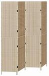 vidaXL Raumteiler Beige 195 x 180 cm Poly-Rattan 42003679