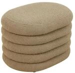 Svita Blossom S Hocker Mit Stauraum Sitzhocker Ottomane Boucle-Polster Hellbraun