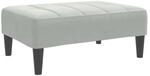 vidaXL Fu&szlig;hocker Hellgrau 77x55x31 cm Samt 4007384