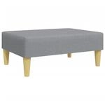 vidaXL Fu&szlig;hocker Hellgrau 77x55x31 cm Stoff 379553