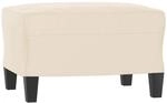 vidaXL Fu&szlig;hocker Beige 60x50x41 cm Mikrofasergewebe 349346