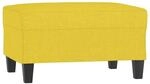 vidaXL Fu&szlig;hocker Hellgelb 70x55x41 cm Stoff Modell 1