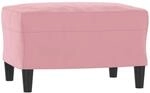 vidaXL Fu&szlig;hocker Rosa 60x50x41 cm Samt