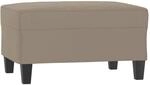 vidaXL Fu&szlig;hocker Taupe 70x55x41 cm Mikrofasergewebe