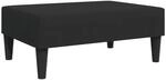 vidaXL Fu&szlig;hocker Schwarz 77x55x31 cm Samt 379560