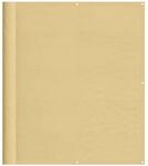 vidaXL Balkon-Sichtschutz Sandfarben 120x600 cm 100% Polyester-Oxford 4000038