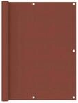 vidaXL Balkon-Sichtschutz Terrakotta-Rot 120x500 cm Oxford-Gewebe 134982