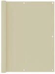 vidaXL Balkon-Sichtschutz Creme 120x300 cm Oxford-Gewebe 134956