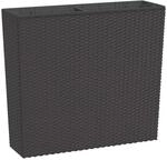 vidaXL Pflanzk&uuml;bel mit Herausnehmbaren Einsatz Braun 12/44 L PP-Rattan 364688