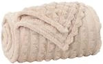 vidaXL &Uuml;berwurfdecke Beige 150 x 130 cm Fleece 42016909