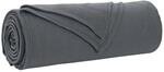 vidaXL &Uuml;berwurfdecke Dunkelgrau 210 x 140 cm Fleece 42017131