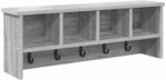 vidaXL Wandmontierter Kleiderst&auml;nder Grau Sonoma 75 x 16 x 26 cm 874320