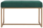 vidaXL Bank 80 cm Gr&uuml;n Samt