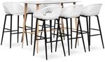 vidaXL 7-tlg. Bar-Set Wei&szlig; Modell 16