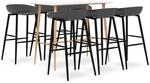 vidaXL 7-tlg. Bar-Set Wei&szlig; und Grau Modell 7