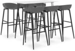 vidaXL 7-tlg. Bar-Set Wei&szlig; und Grau Modell 3