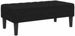 vidaXL Bank Schwarz 113 x 57 x 39 cm Samt 42001953