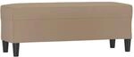 vidaXL Sitzbank Cappuccino-Braun 100x35x41 cm Kunstleder 349420