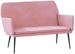 vidaXL Sitzbank Rosa 108x79x79 cm Samt 351385