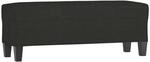 vidaXL Sitzbank Schwarz 100x35x41 cm Stoff 349455