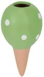 Relaxdays Tonkegel Keramik Gr&uuml;n Wasserdurchl&auml;ssig 4er Set 11,5 cm x 6 cm