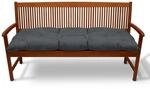 Beautissu Flair BK Bankpolster 180x50x8cm Graphitgrau